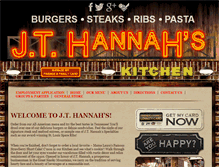 Tablet Screenshot of jthannahs.com